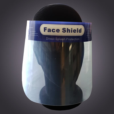Clear face shield